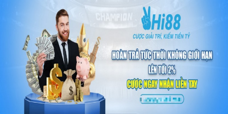 Tất cả thành viên Evip88 sẽ được hưởng khuyến mãi hoàn trả tức thời đến 2%